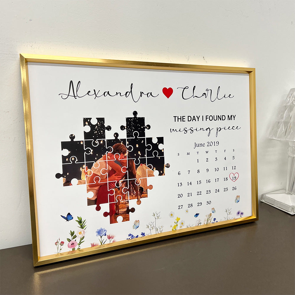 50%OFF⭐️Personalized The Day I Found My Missing Piece Photo Frame Gift