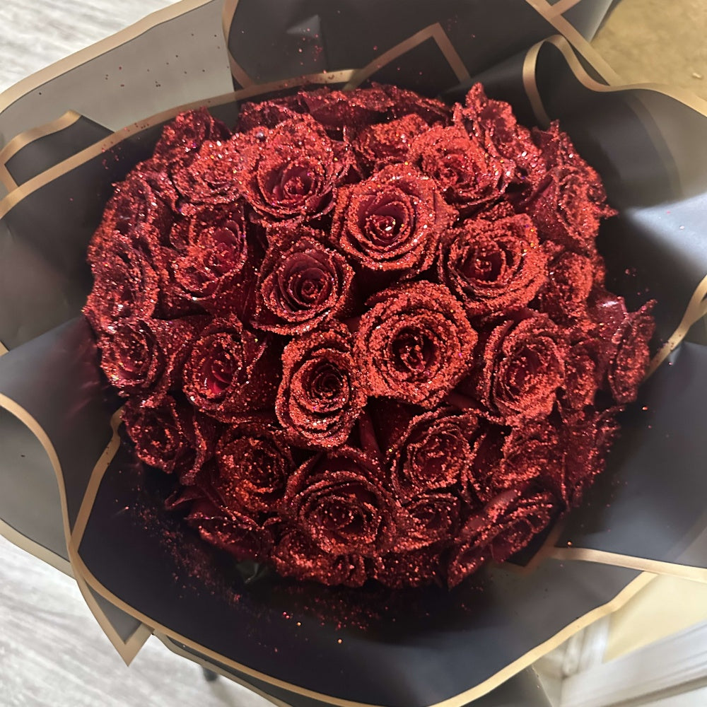 Glitter Rose Bouquet - Best Gift to Lover💕