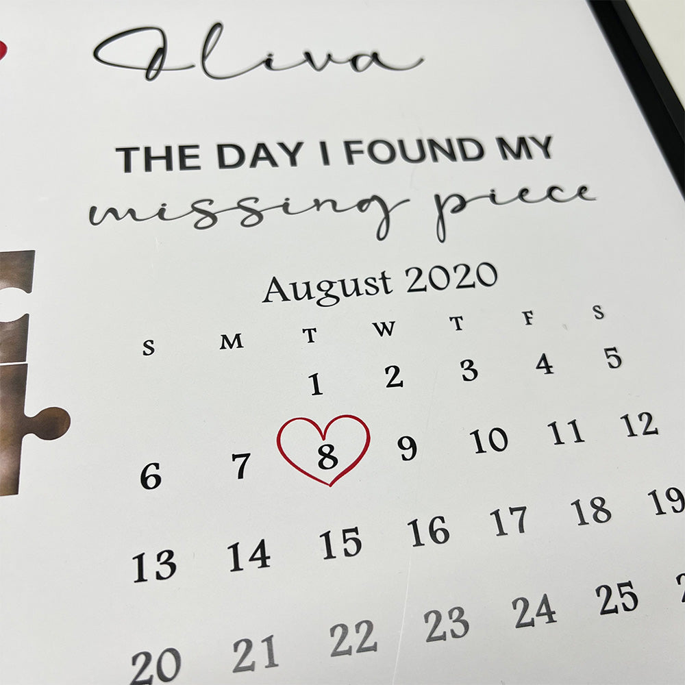 50%OFF⭐️Personalized The Day I Found My Missing Piece Photo Frame Gift