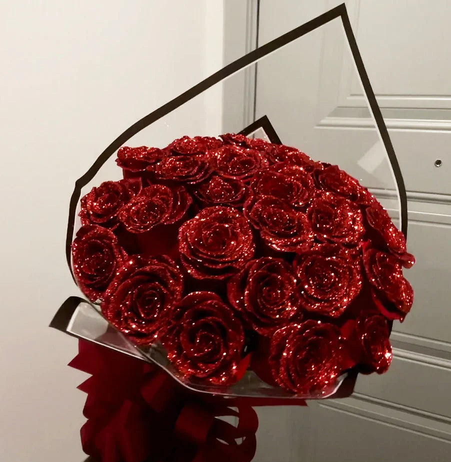 Glitter Rose Bouquet - Best Gift to Lover💕