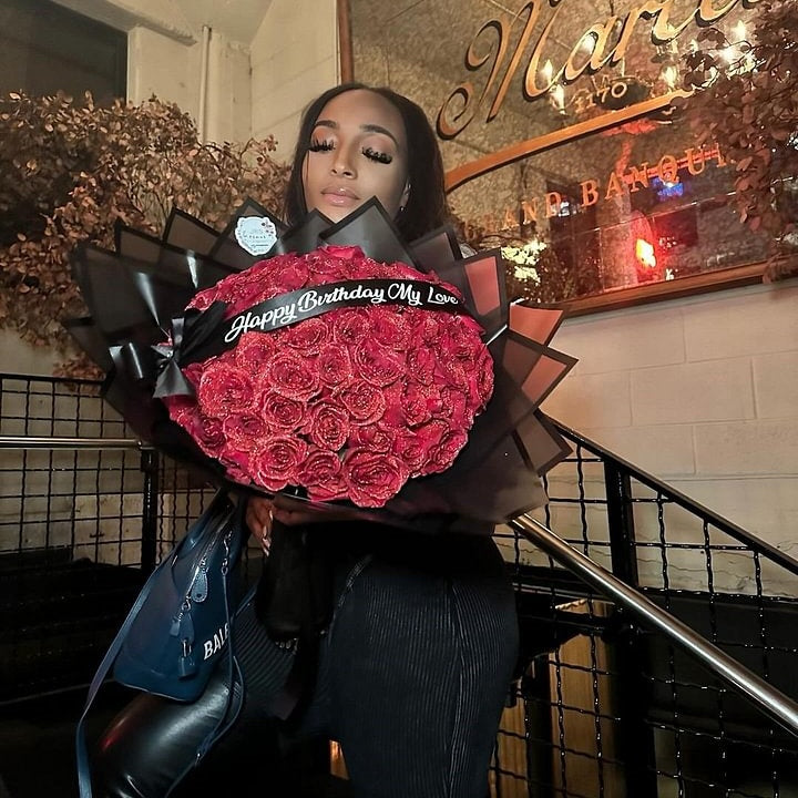 Glitter Rose Bouquet - Best Gift to Lover💕