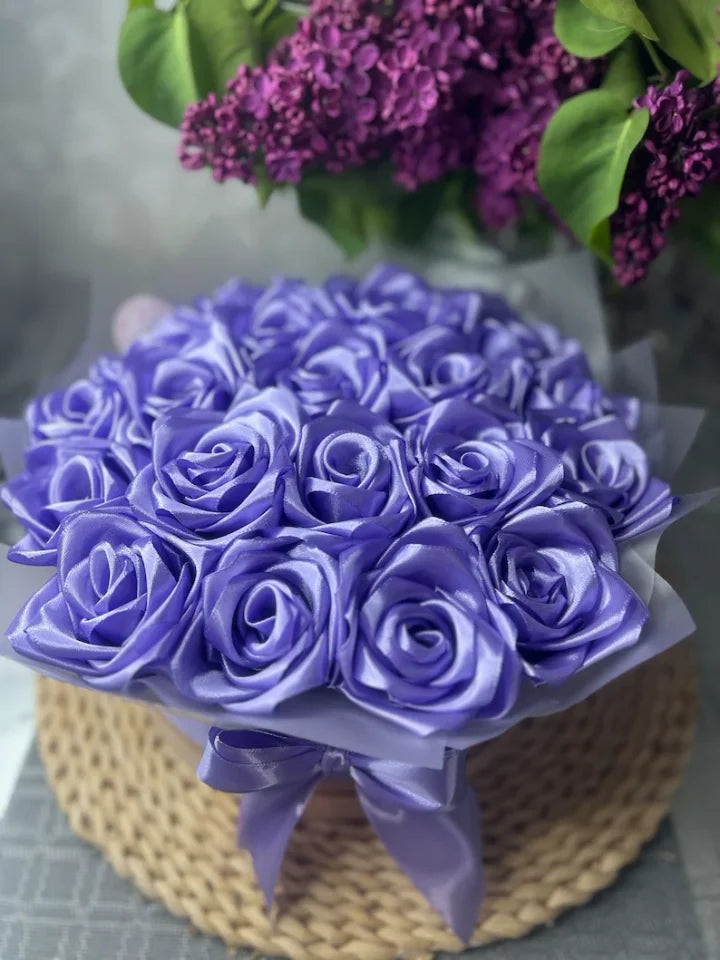 ❤️Eternal Roses - Hand Made From Satin Ribbon(Never Wither)