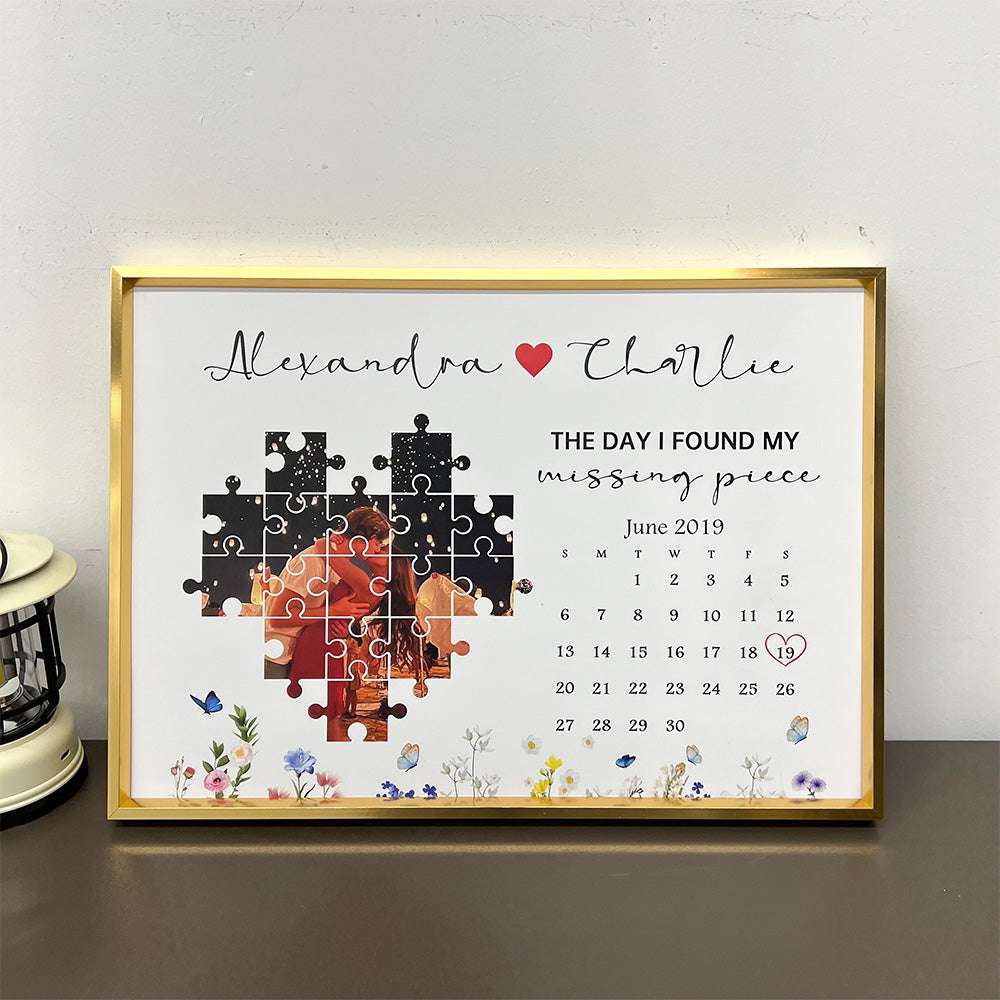 50%OFF⭐️Personalized The Day I Found My Missing Piece Photo Frame Gift