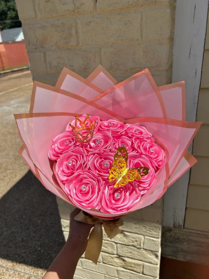 ❤️Eternal Roses - Hand Made From Satin Ribbon(Never Wither)