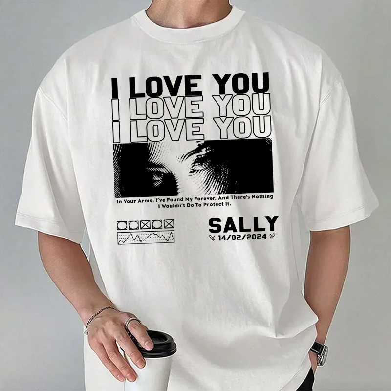 Unique Custom Eyes Photo Shirt, Valentine's Day Gift