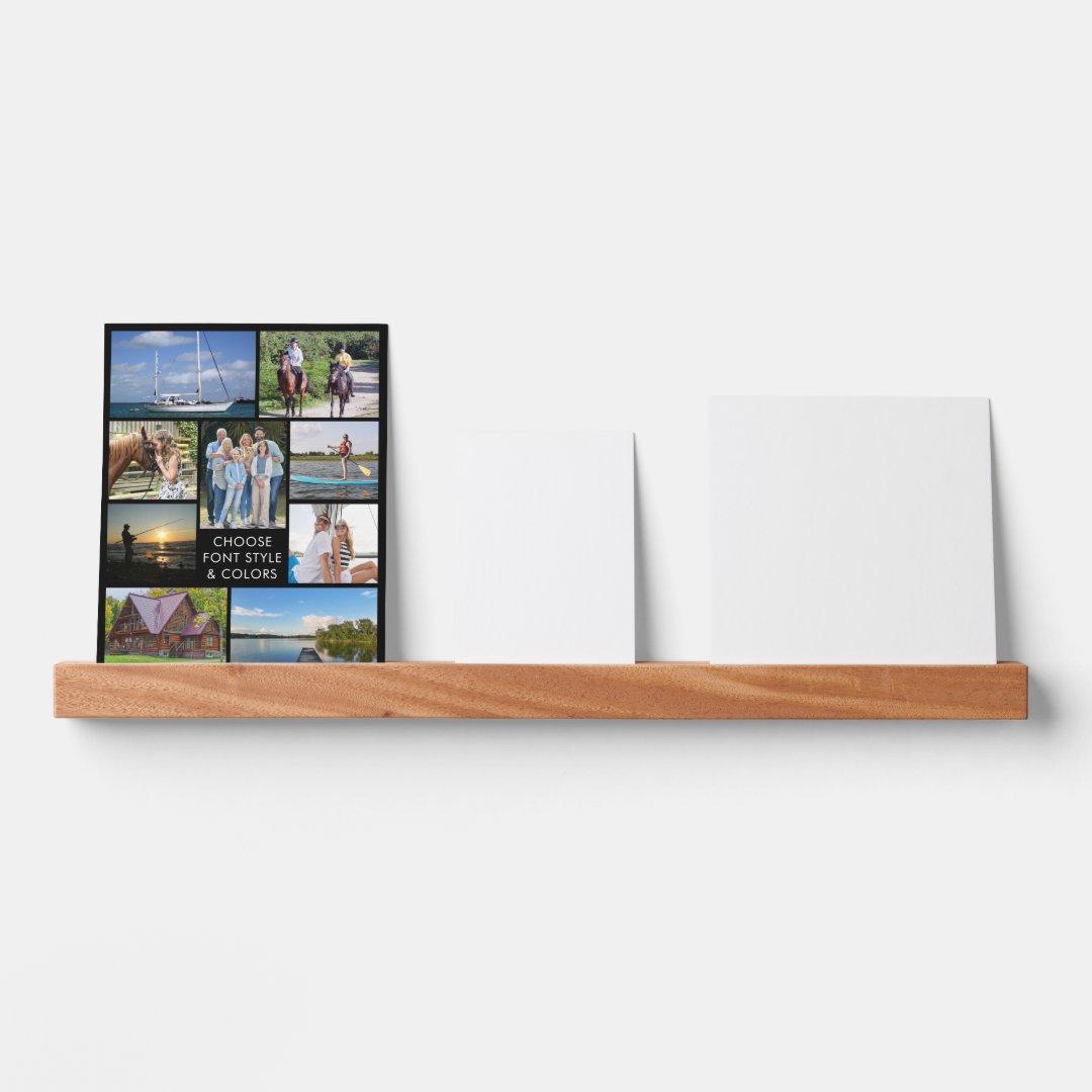 Simple Photo Collage Custom Color Personalized Picture Ledge