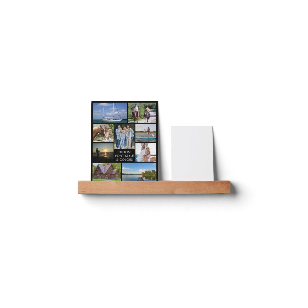Simple Photo Collage Custom Color Personalized Picture Ledge