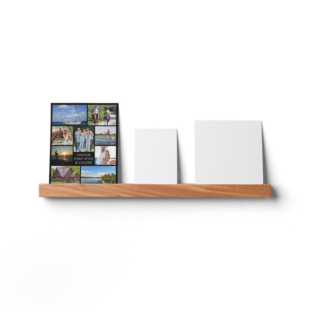 Simple Photo Collage Custom Color Personalized Picture Ledge