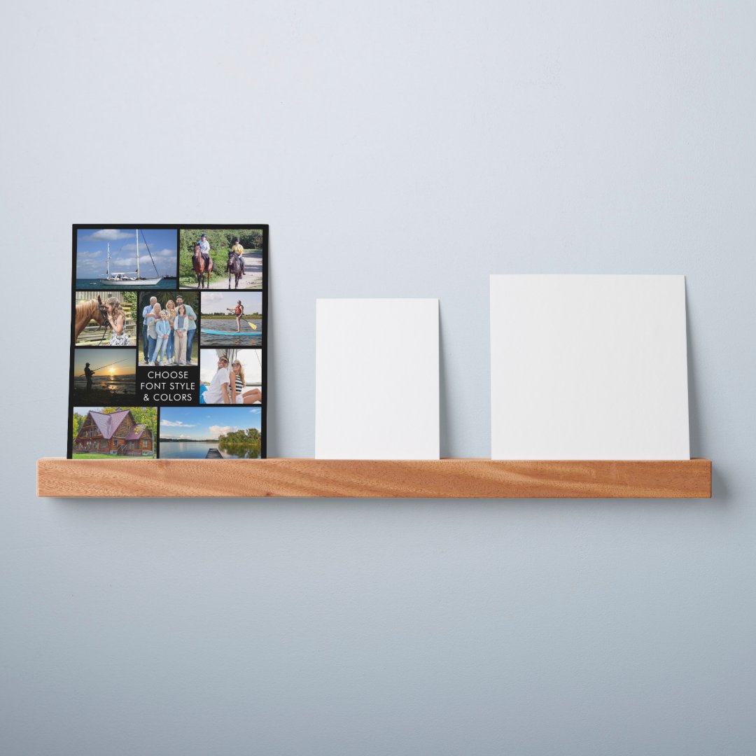 Simple Photo Collage Custom Color Personalized Picture Ledge