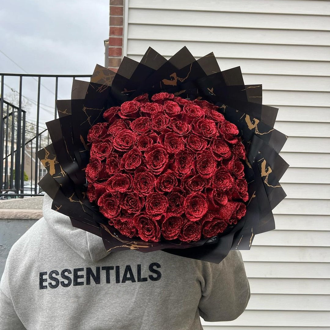 Glitter Rose Bouquet - Best Gift to Lover💕
