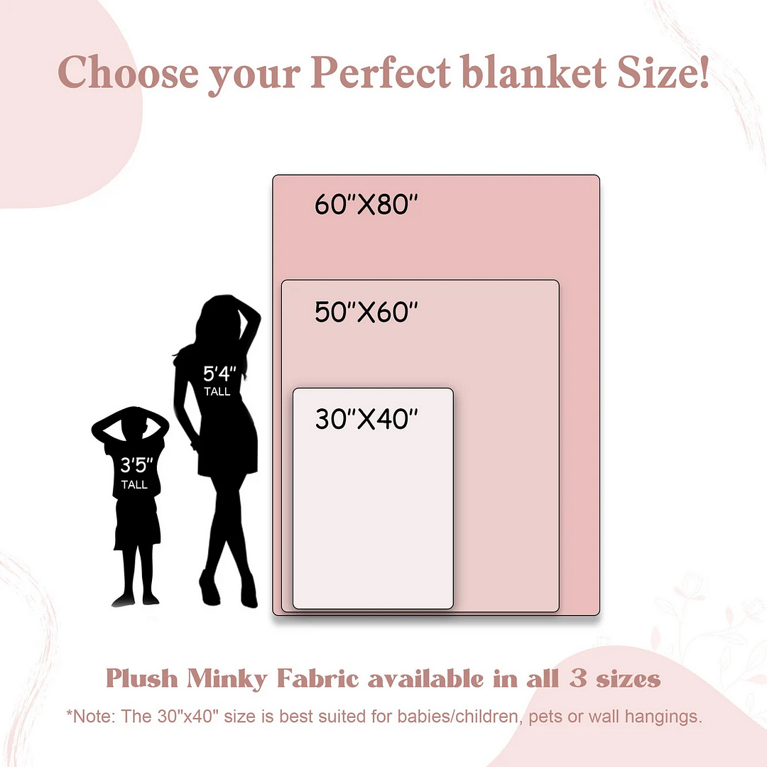 Personalized Photo Plush Fleece Photo Blanket