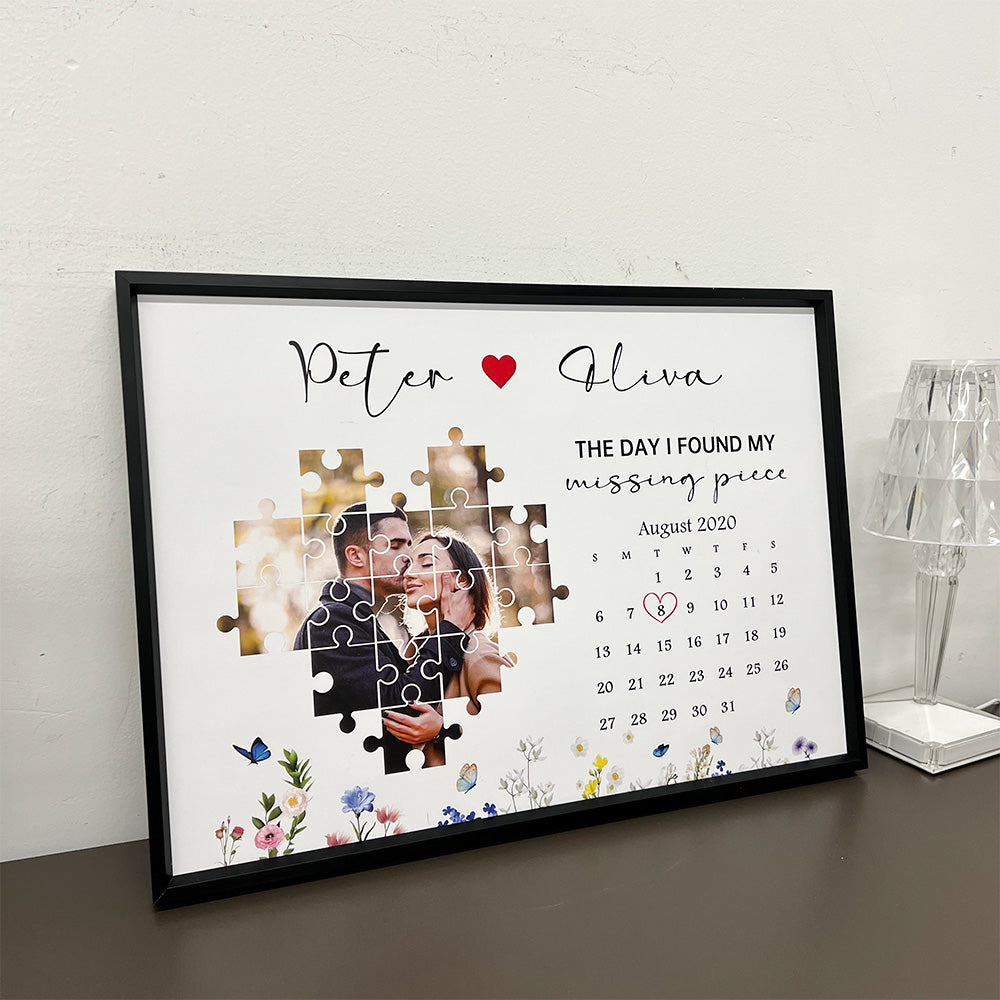50%OFF⭐️Personalized The Day I Found My Missing Piece Photo Frame Gift