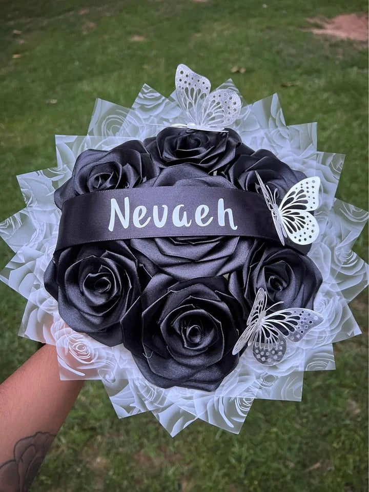 ❤️Eternal Roses - Hand Made From Satin Ribbon(Never Wither)