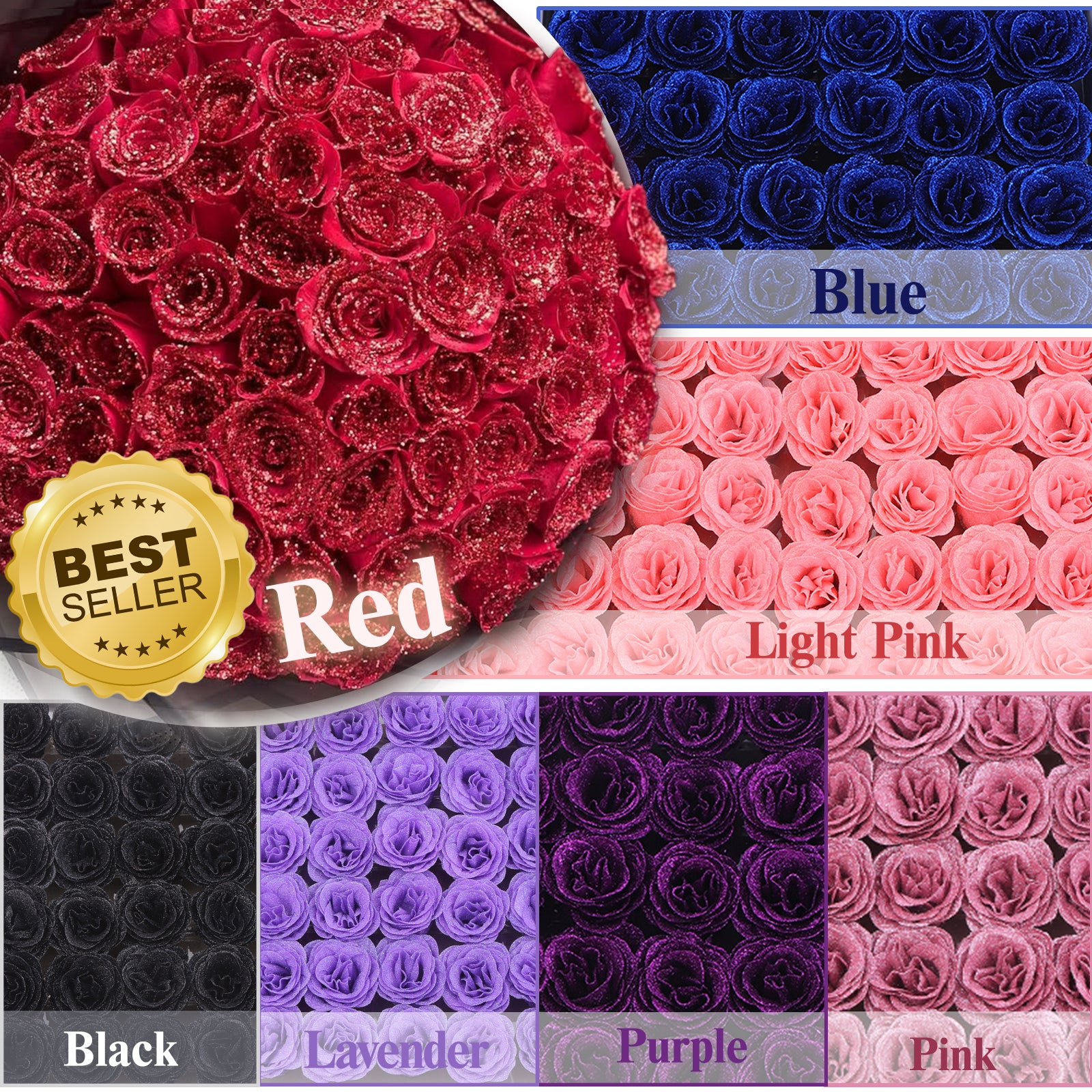 Glitter Rose Bouquet - Best Gift to Lover💕