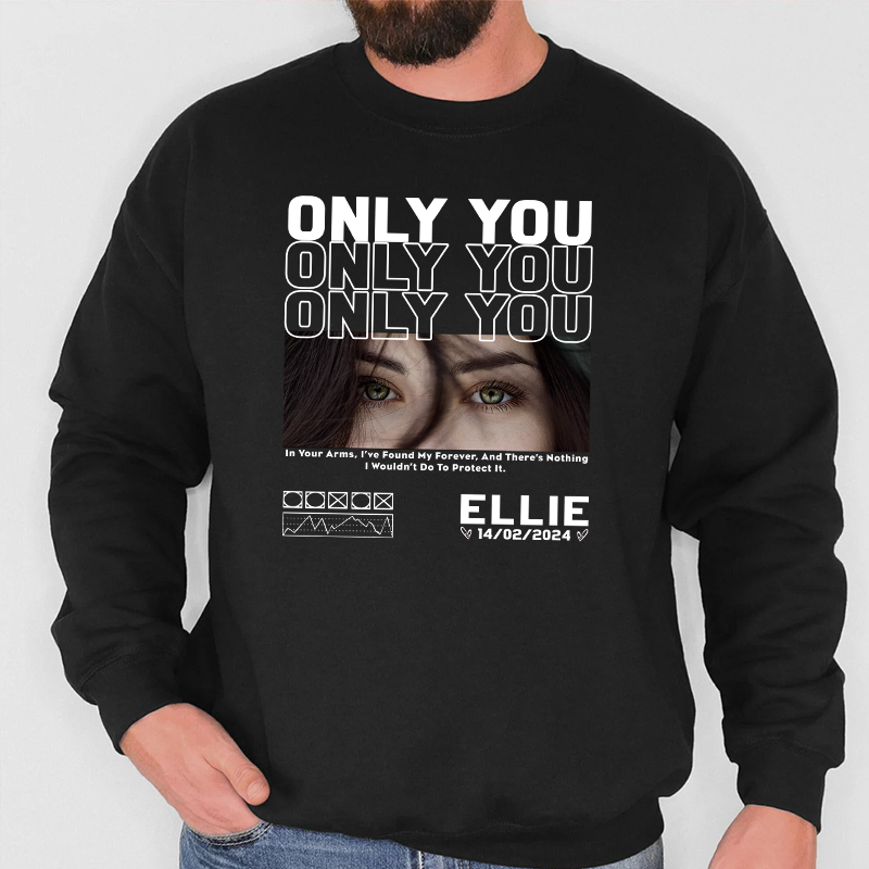 Unique Custom Eyes Photo Shirt, Valentine's Day Gift