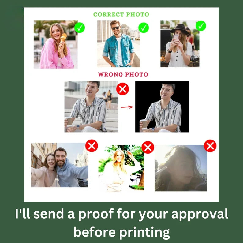 Custom Photo Bootleg Girlfriend 6 Face 90s Retro Vintage T-Shirt