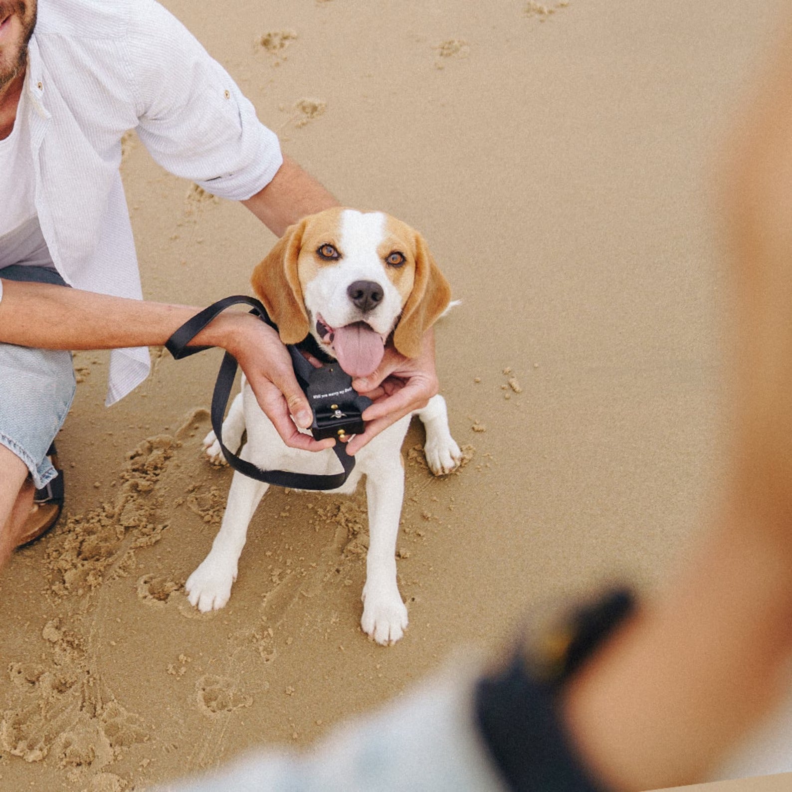 Personalized Engagement Ring Pouch with Dog πΆπ
