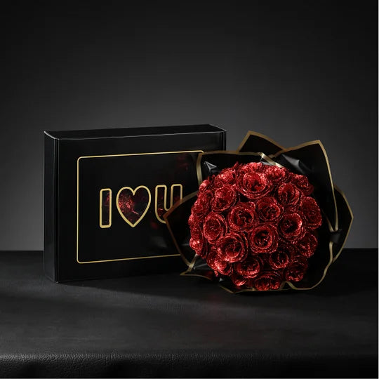 Glitter Rose Bouquet - Best Gift to Lover💕