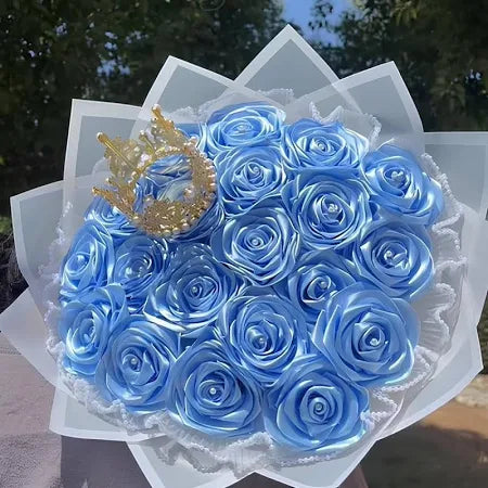 ❤️Eternal Roses - Hand Made From Satin Ribbon(Never Wither)