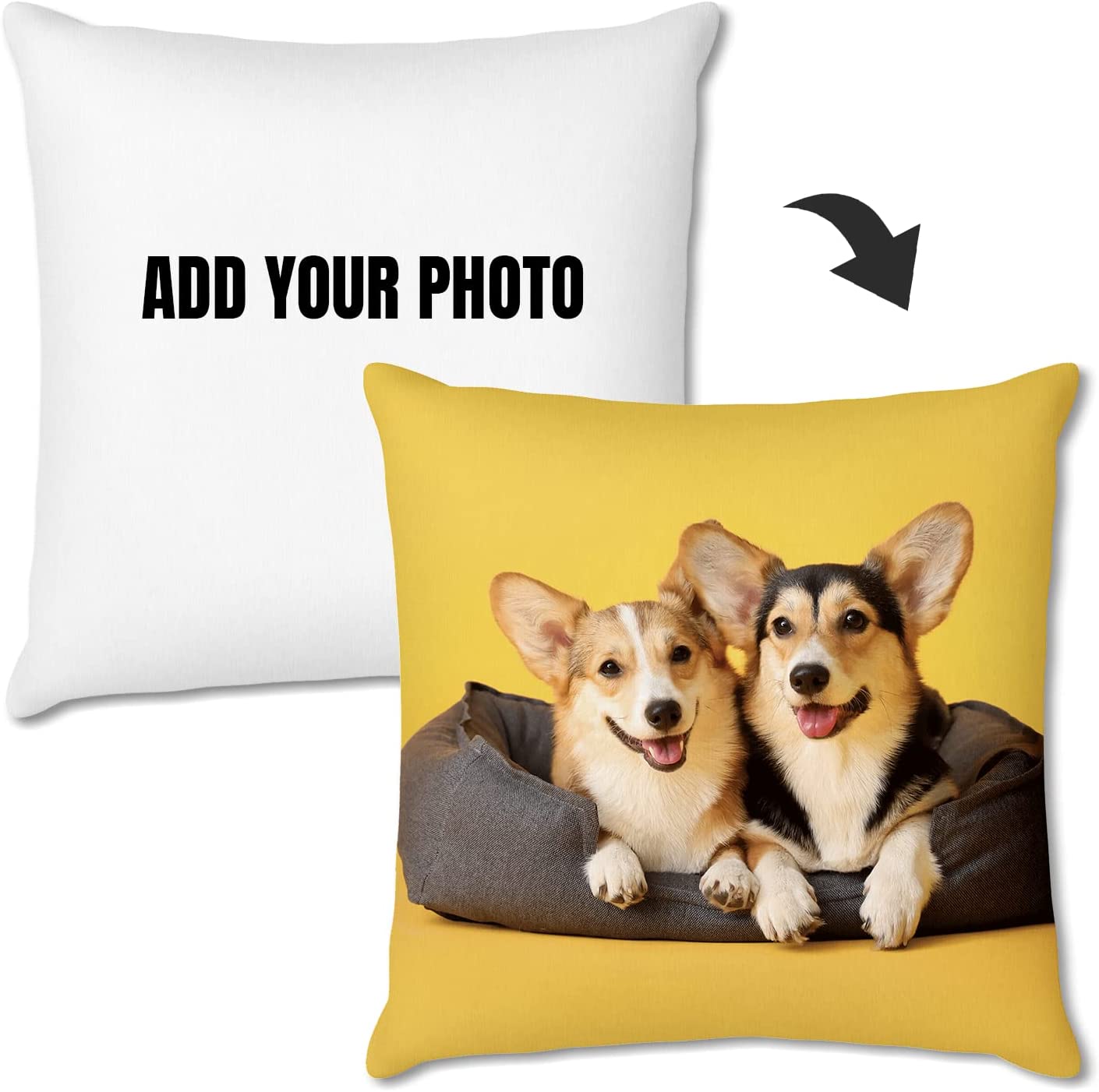 Personalized Custom Photo Throw Pillow