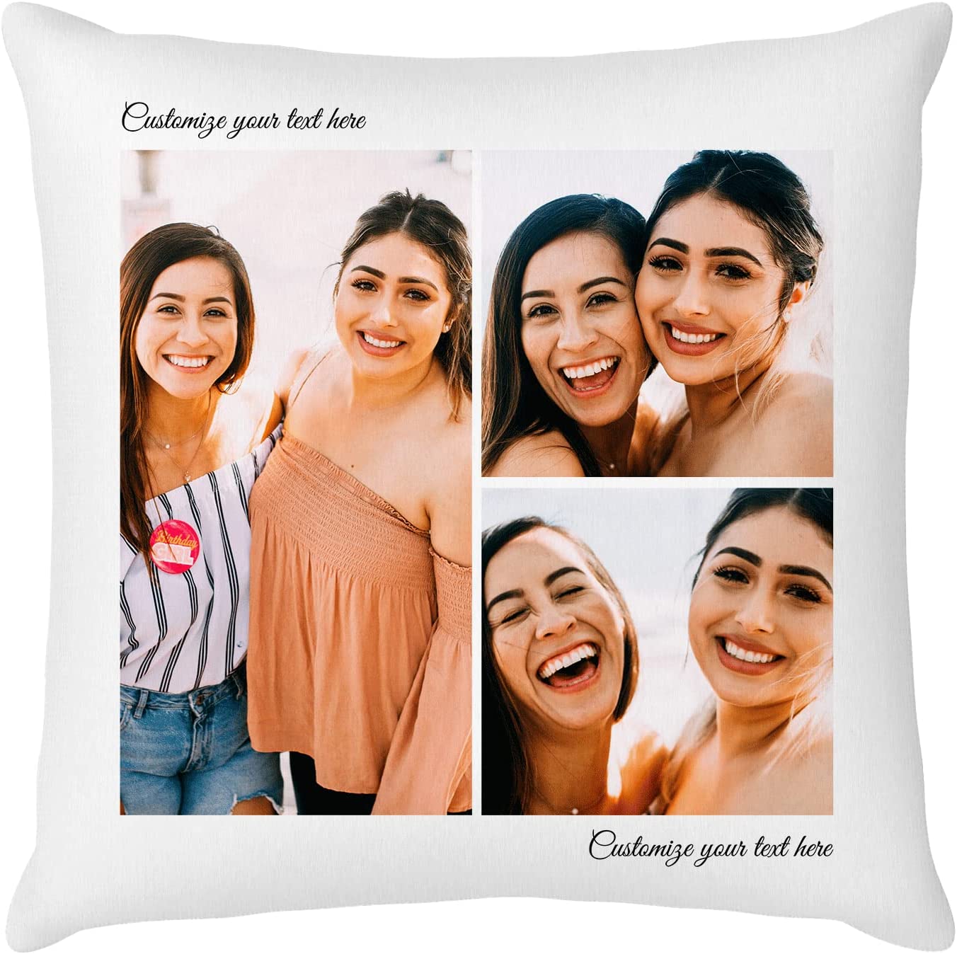 Personalized Custom Photo Throw Pillow