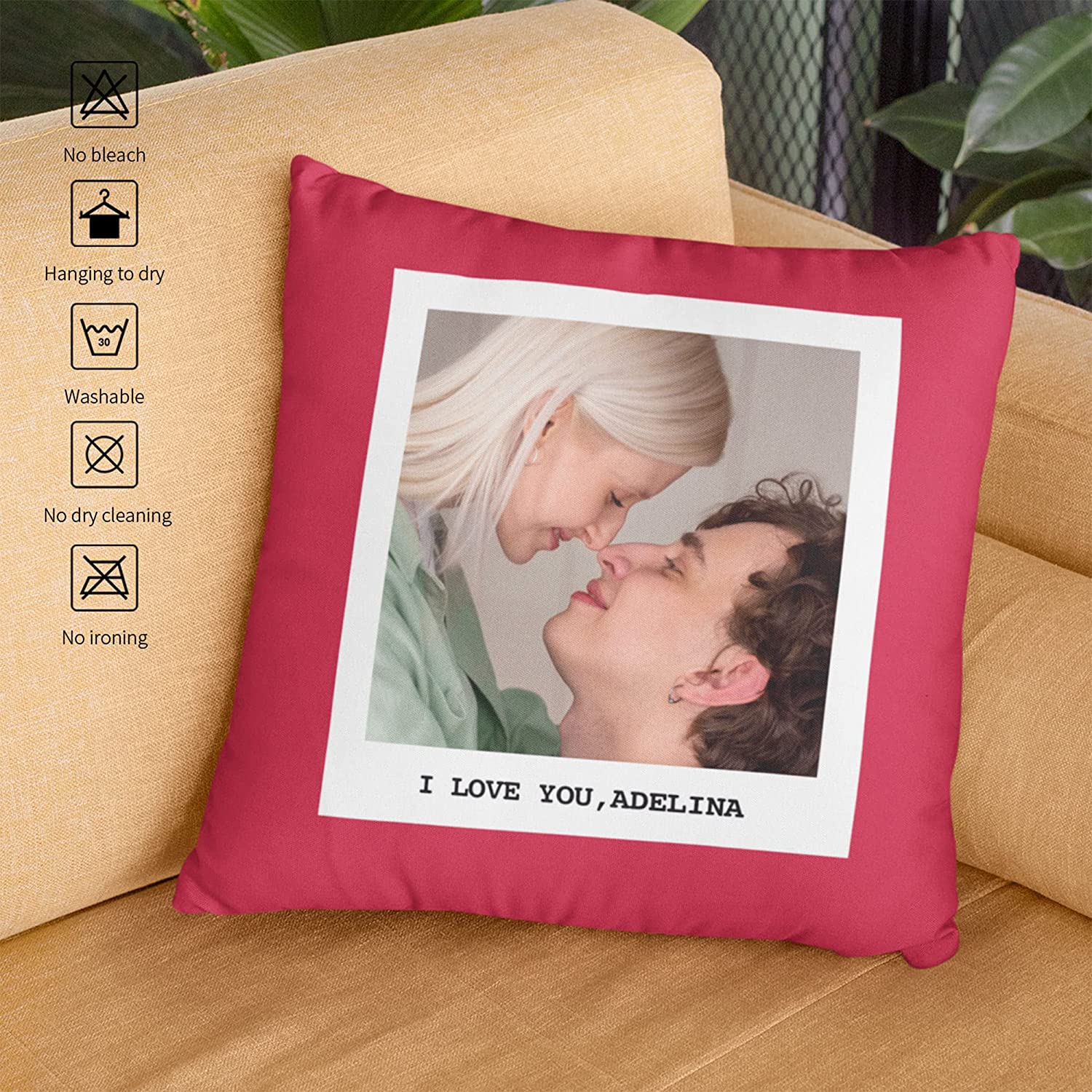 Personalized Custom Photo Throw Pillow