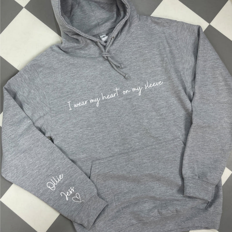I Wear My Heart on My Sleeve, Custom Sweatshirt