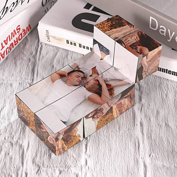 Custom Infinity Photo Cube, Multi Photo Rubix Cube