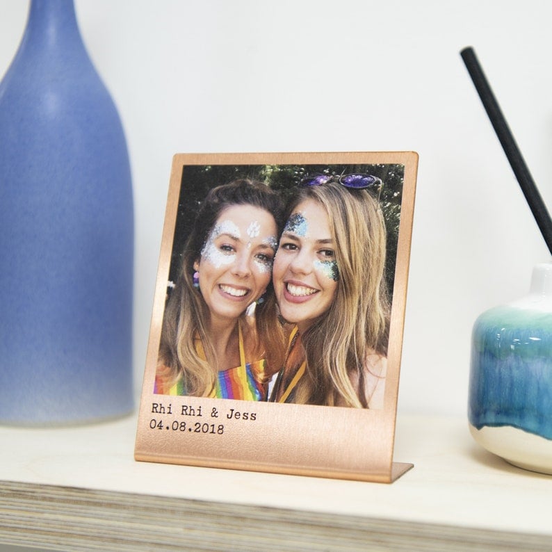 Personalised Solid Copper Photo Print