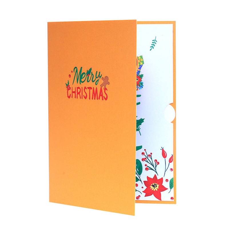 Handmade Merry Christmas Pop Up Greeting Card