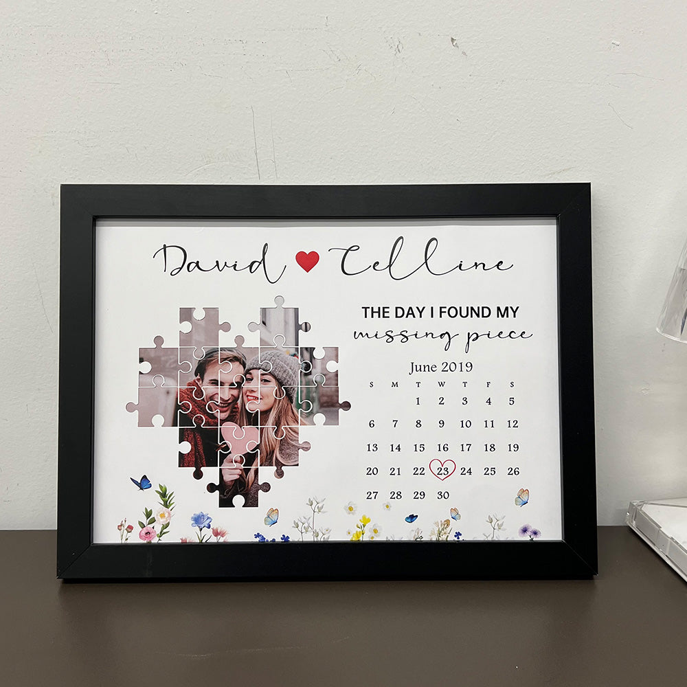 50%OFF⭐️Personalized The Day I Found My Missing Piece Photo Frame Gift