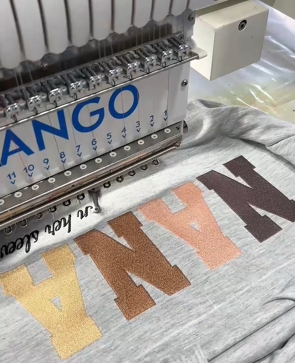 [Embroidery]Custom Embroidered Mum Wears Her Heart On Her Sleeve Sweatshirt | Mother’s Day Gift