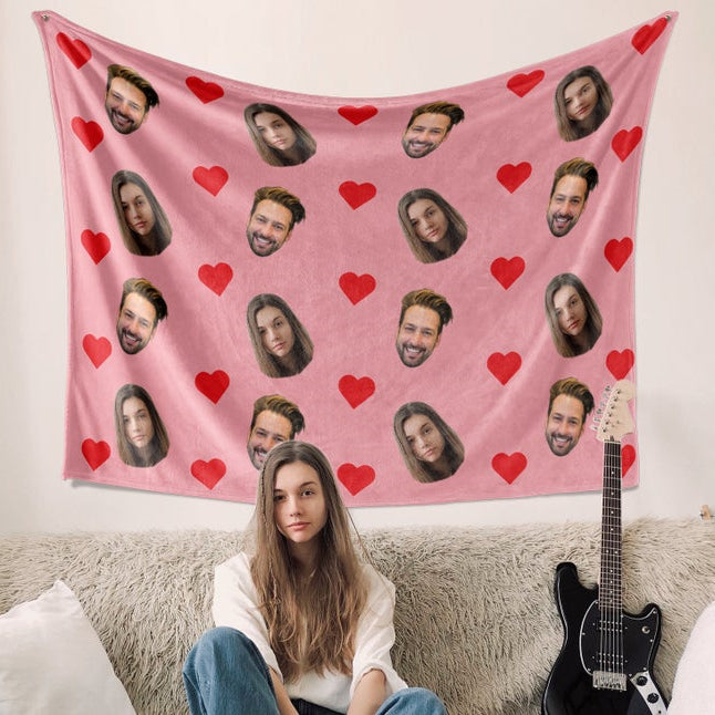 Custom Photo Face Blanket