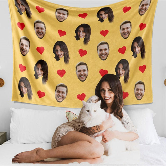 Custom Photo Face Blanket