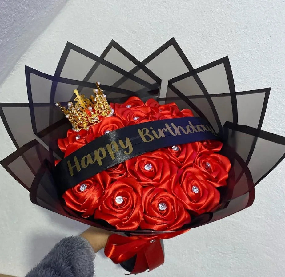 ❤️Eternal Roses - Hand Made From Satin Ribbon(Never Wither)