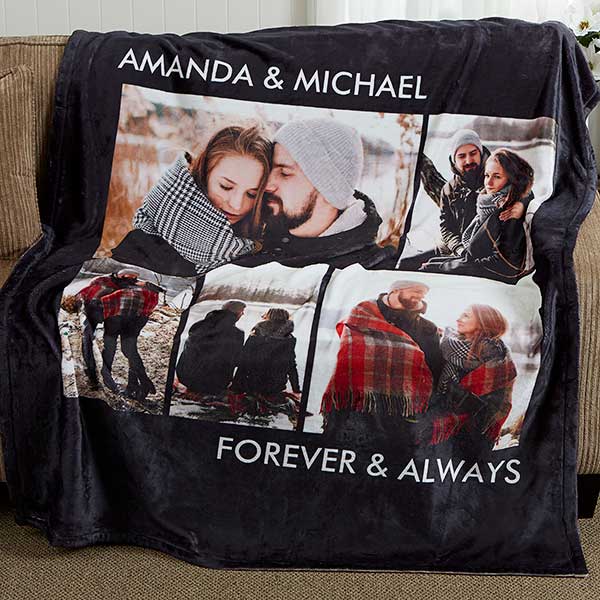 Personalized Photo Plush Fleece Photo Blanket