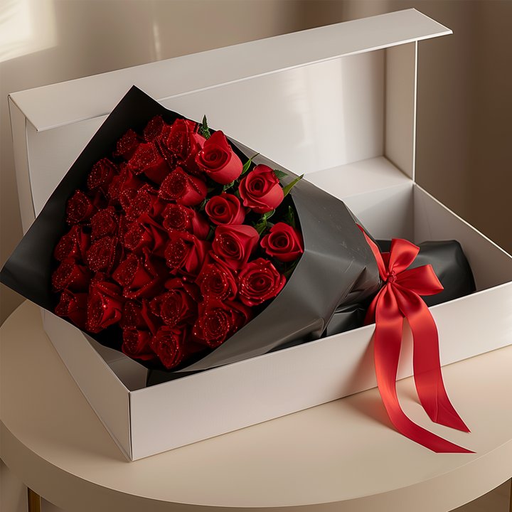 Glitter Rose Bouquet - Best Gift to Lover💕