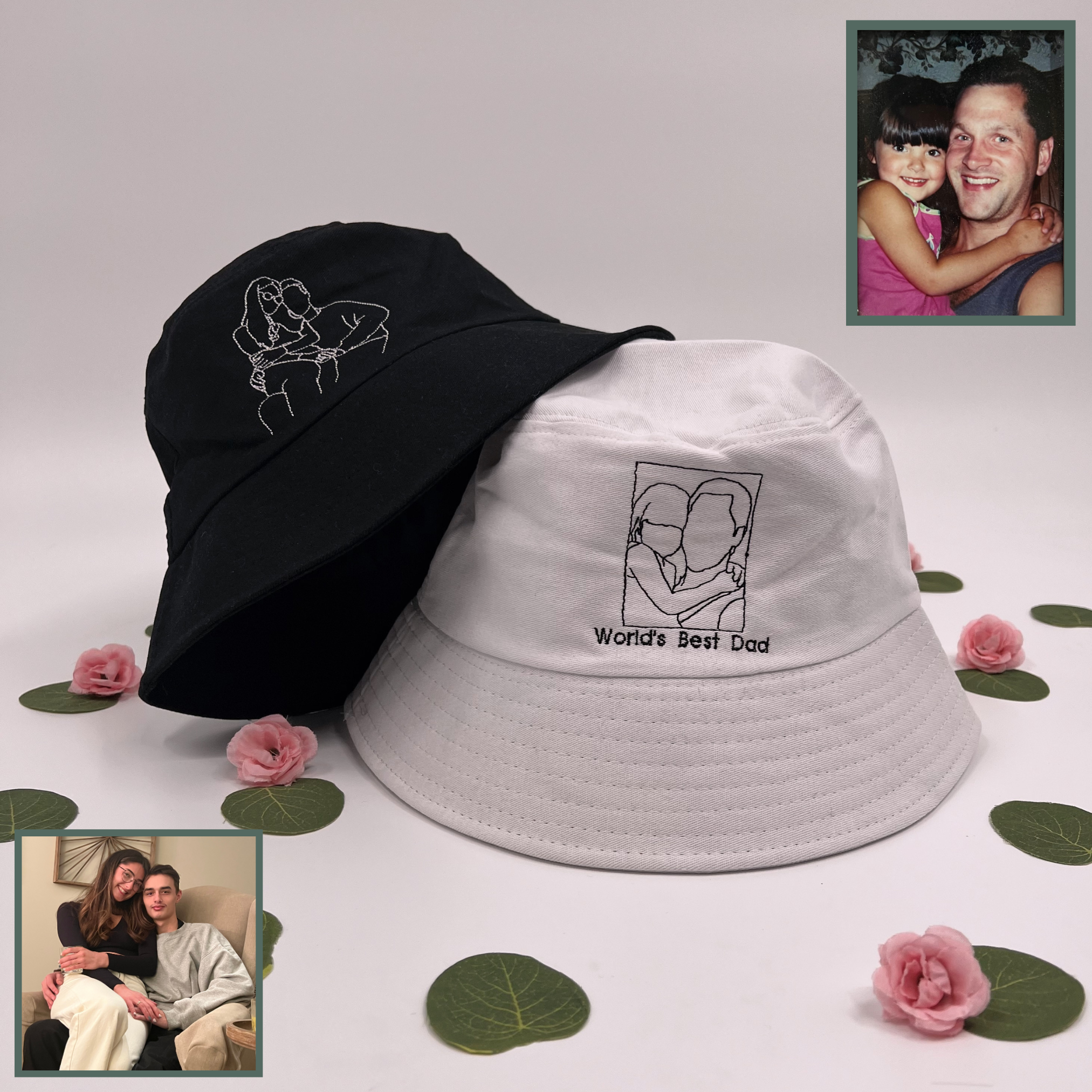 Custom Photo Membroidered Bucket Hat