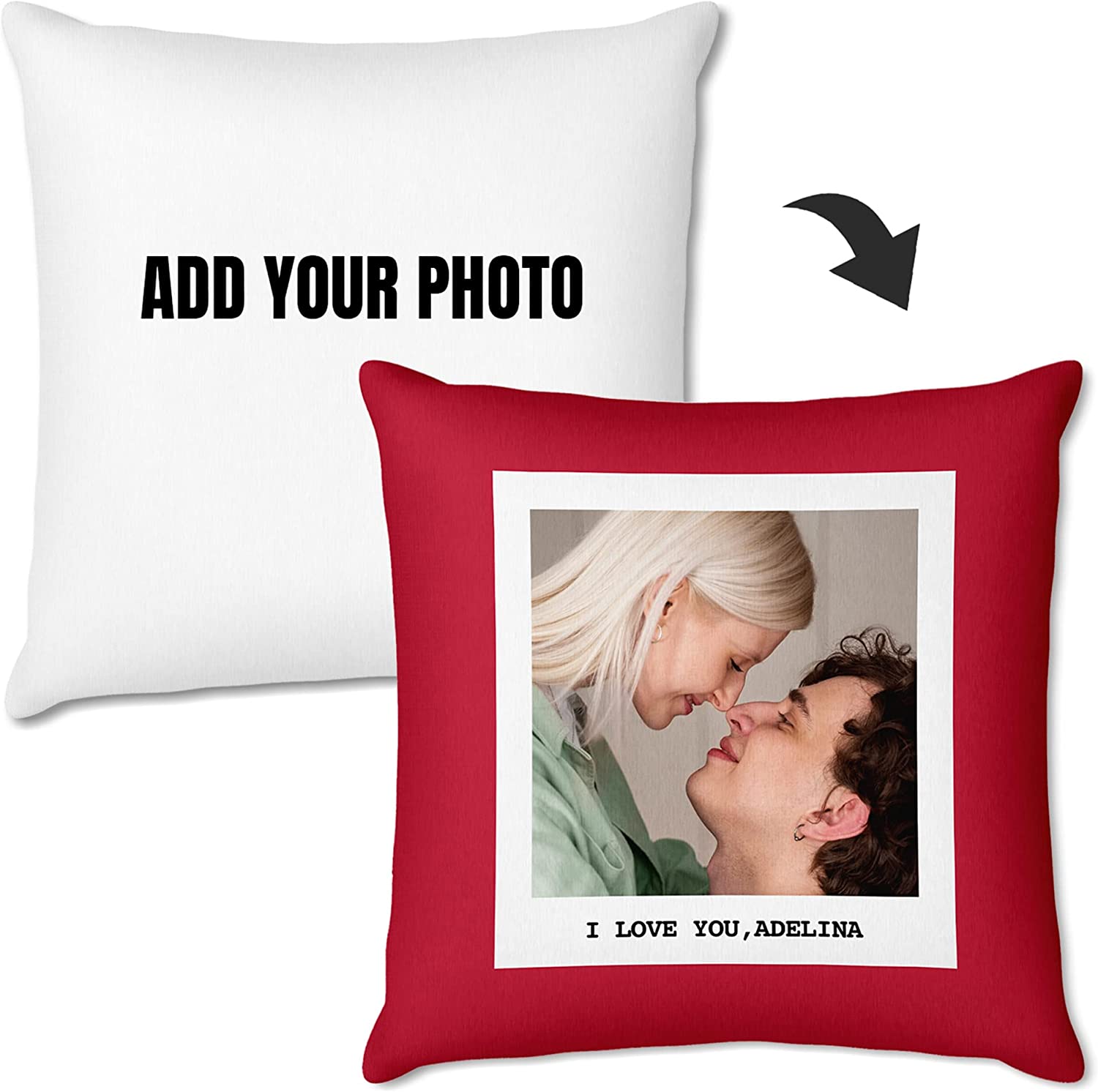 Personalized Custom Photo Throw Pillow