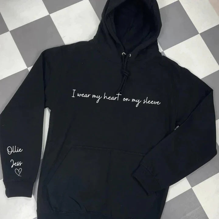 I Wear My Heart on My Sleeve, Custom Sweatshirt
